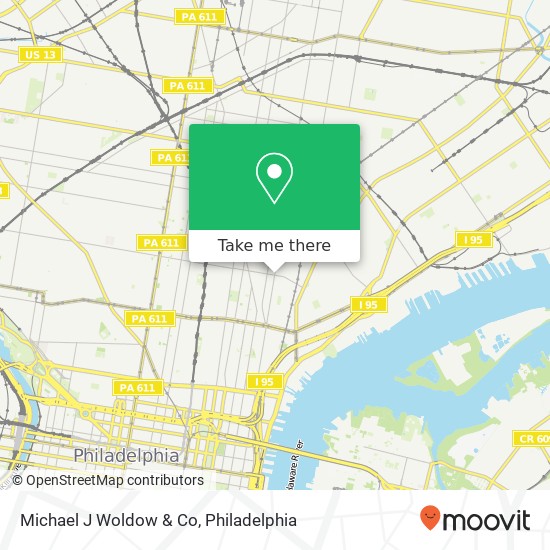 Michael J Woldow & Co map