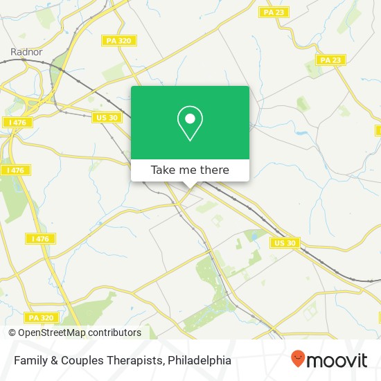 Family & Couples Therapists map