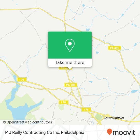 P J Reilly Contracting Co Inc map