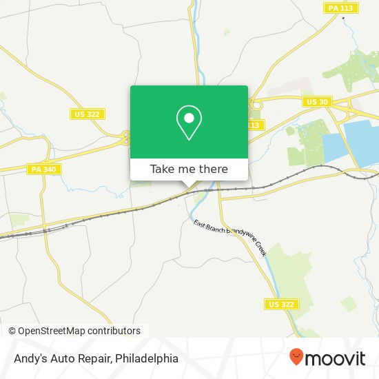 Andy's Auto Repair map