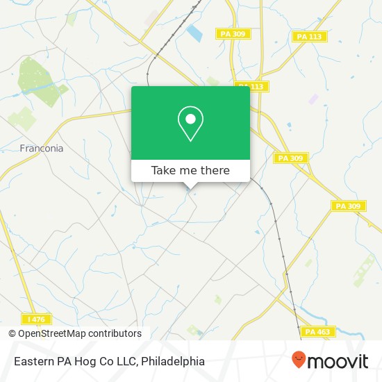 Eastern PA Hog Co LLC map