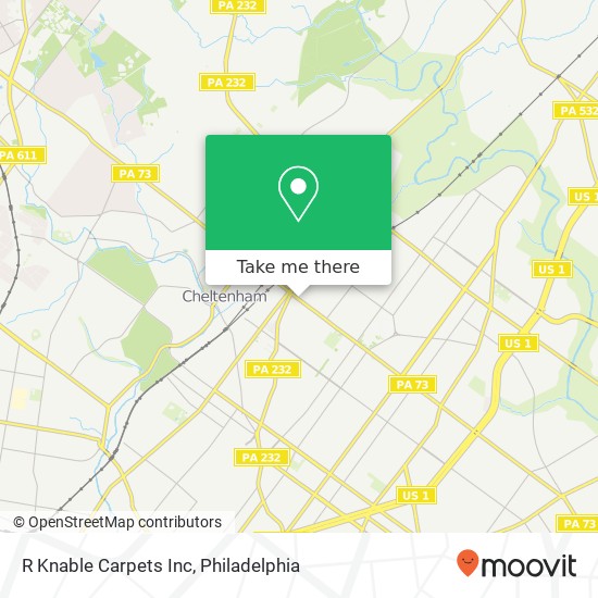 R Knable Carpets Inc map