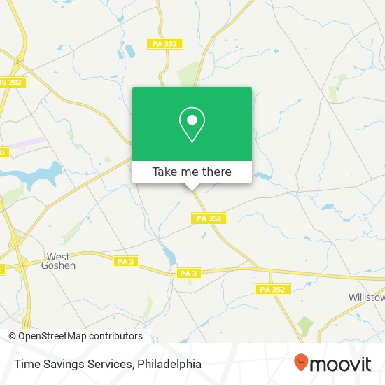 Time Savings Services map