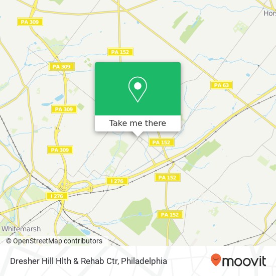Mapa de Dresher Hill Hlth & Rehab Ctr
