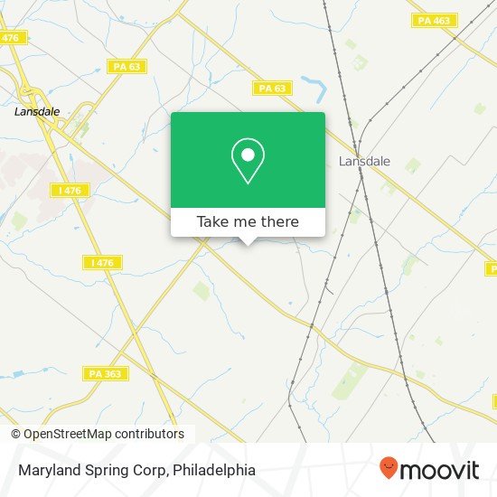 Mapa de Maryland Spring Corp