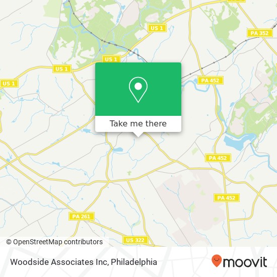 Mapa de Woodside Associates Inc