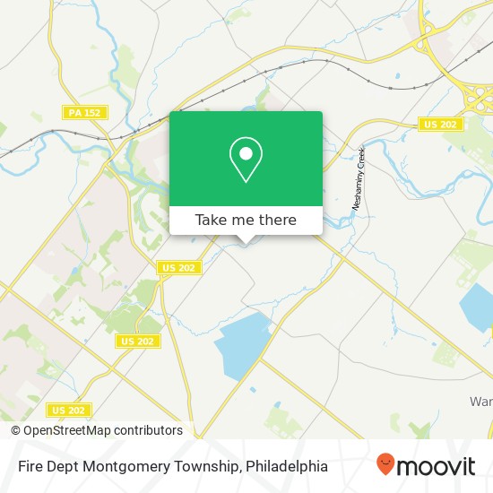 Fire Dept Montgomery Township map