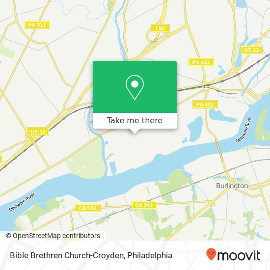 Mapa de Bible Brethren Church-Croyden