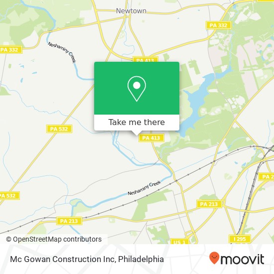 Mc Gowan Construction Inc map