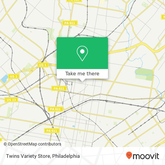 Mapa de Twins Variety Store