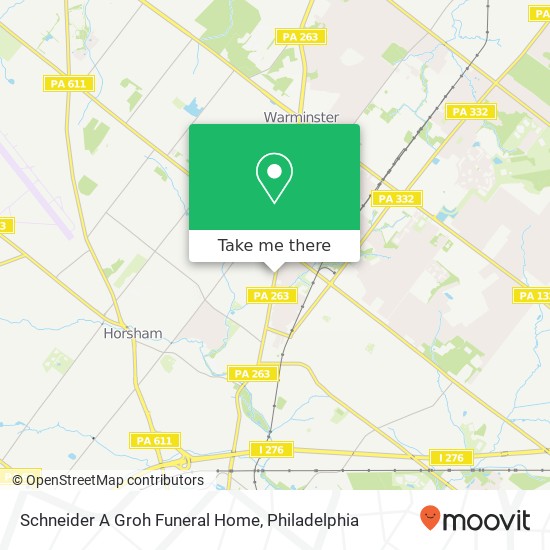 Mapa de Schneider A Groh Funeral Home