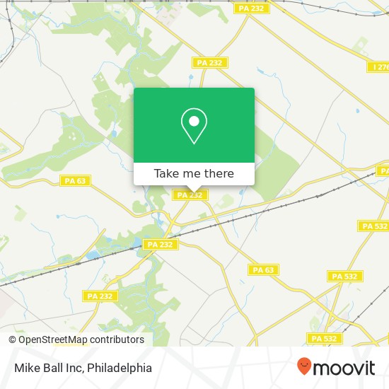 Mike Ball Inc map