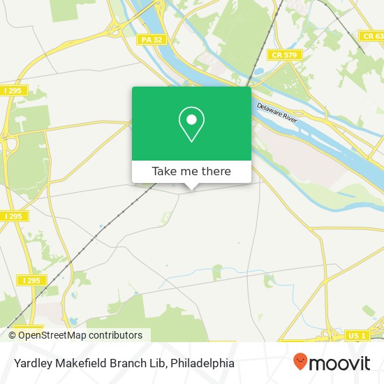 Mapa de Yardley Makefield Branch Lib