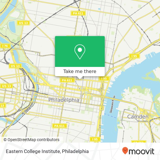 Eastern College Institute map