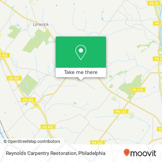 Reynolds Carpentry Restoration map