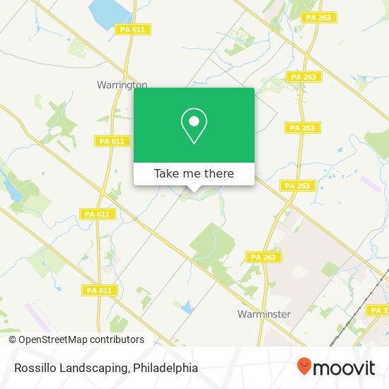 Rossillo Landscaping map