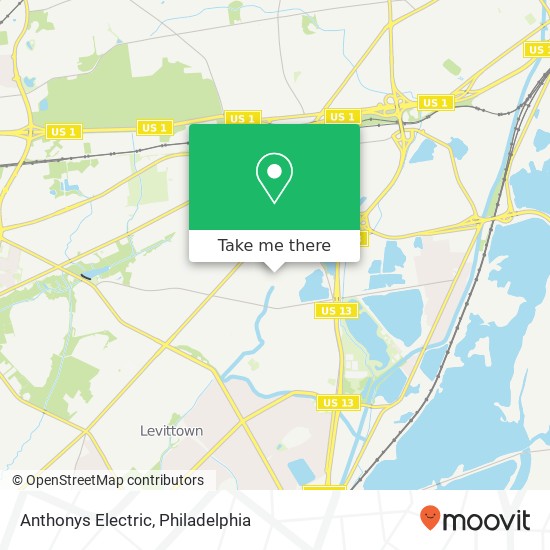 Anthonys Electric map