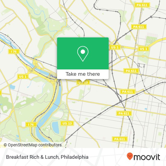 Breakfast Rich & Lunch map