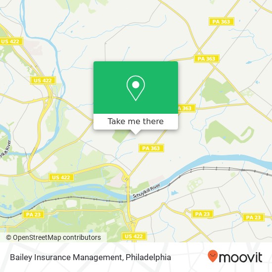 Bailey Insurance Management map