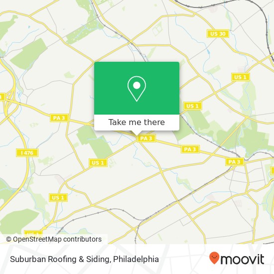 Mapa de Suburban Roofing & Siding