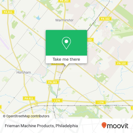 Frieman Machine Products map