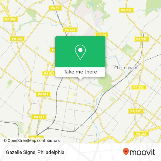 Gazelle Signs map