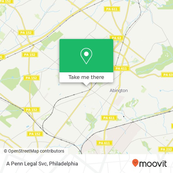 Mapa de A Penn Legal Svc