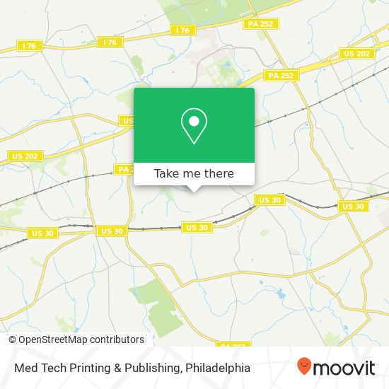 Mapa de Med Tech Printing & Publishing
