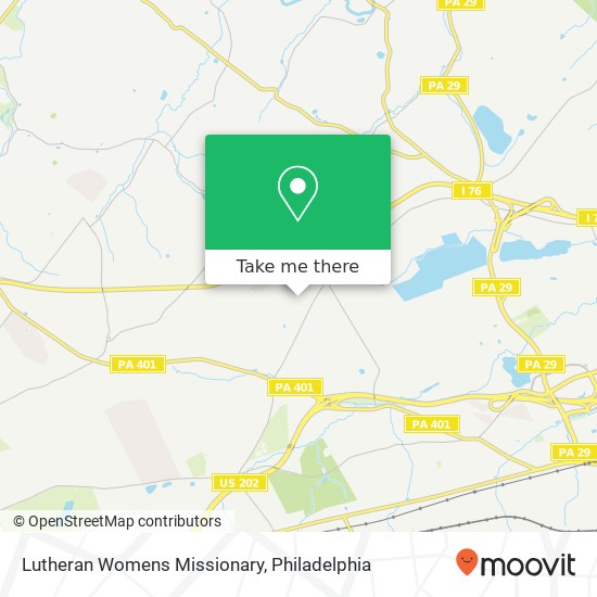 Mapa de Lutheran Womens Missionary