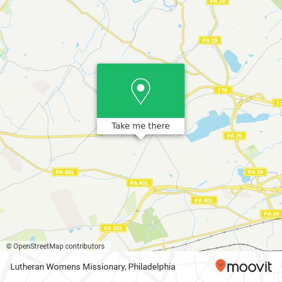 Lutheran Womens Missionary map