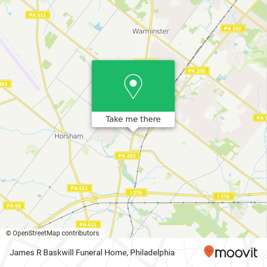 James R Baskwill Funeral Home map