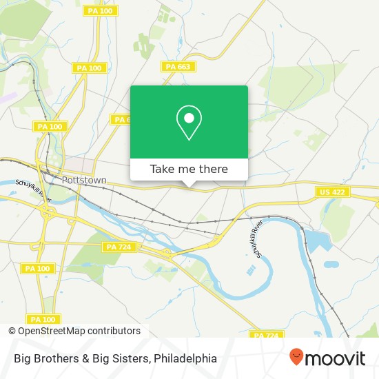 Big Brothers & Big Sisters map