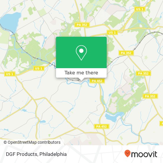 DGF Products map