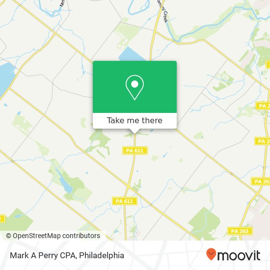 Mark A Perry CPA map