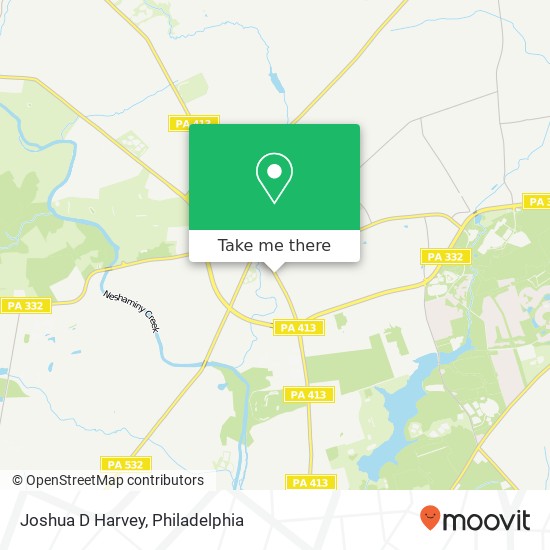 Mapa de Joshua D Harvey