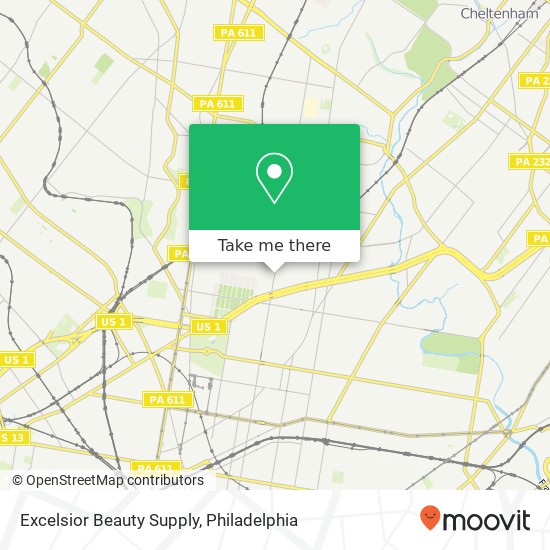 Excelsior Beauty Supply map