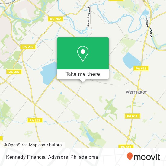 Kennedy Financial Advisors map