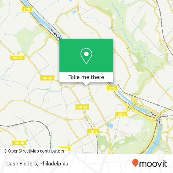 Cash Finders map