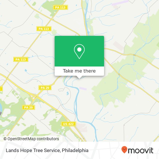 Mapa de Lands Hope Tree Service