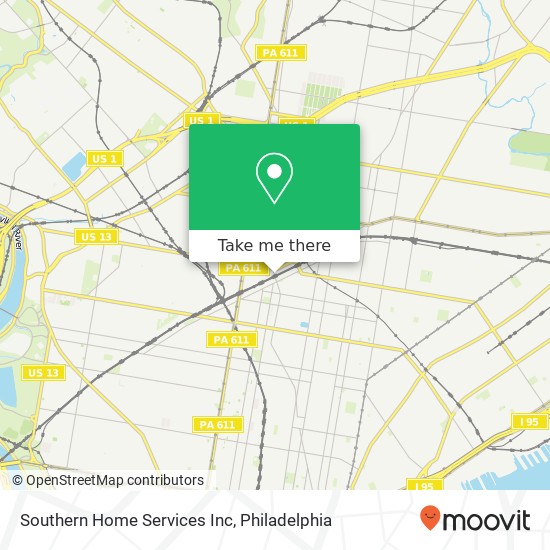 Southern Home Services Inc map