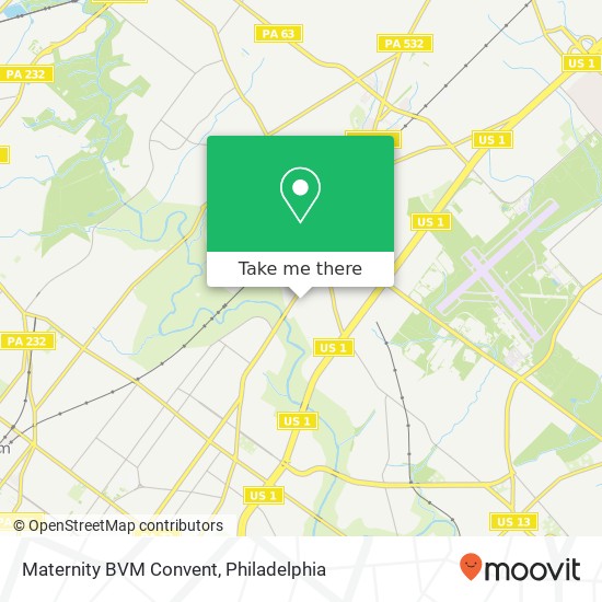 Maternity BVM Convent map