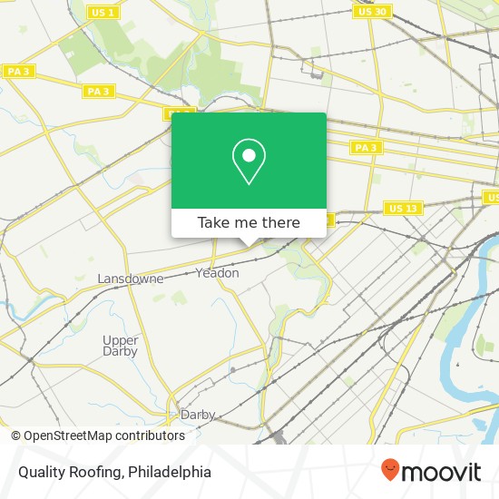 Quality Roofing map