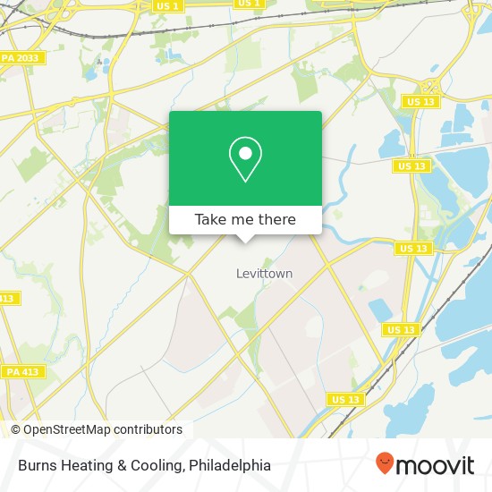 Burns Heating & Cooling map