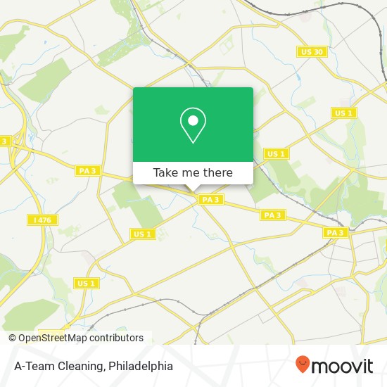 Mapa de A-Team Cleaning