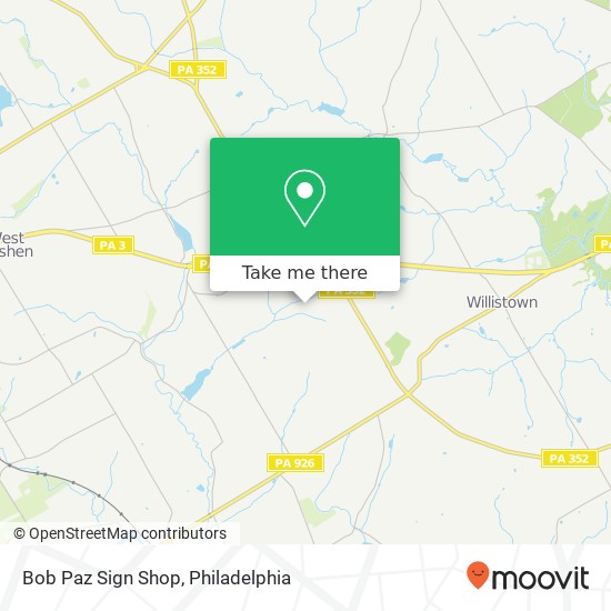 Bob Paz Sign Shop map
