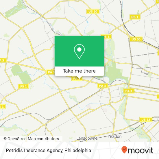 Mapa de Petridis Insurance Agency