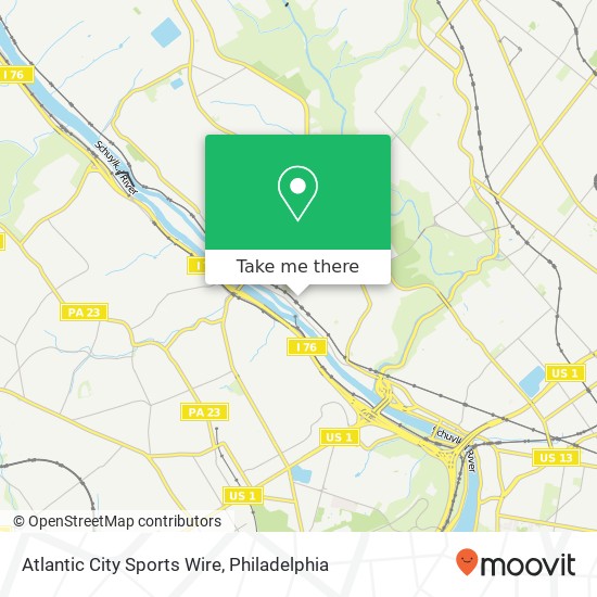 Atlantic City Sports Wire map
