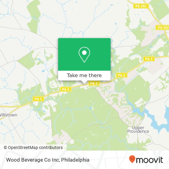 Wood Beverage Co Inc map