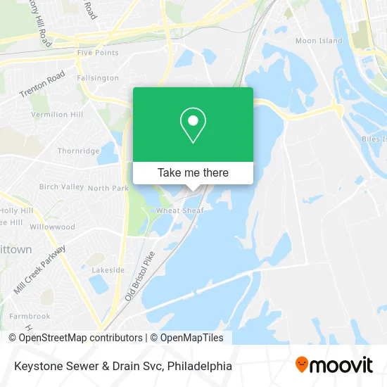 Keystone Sewer & Drain Svc map