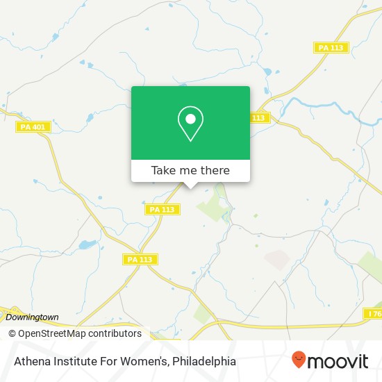 Athena Institute For Women's map